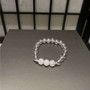 Clear Glass Beaded Bracelet